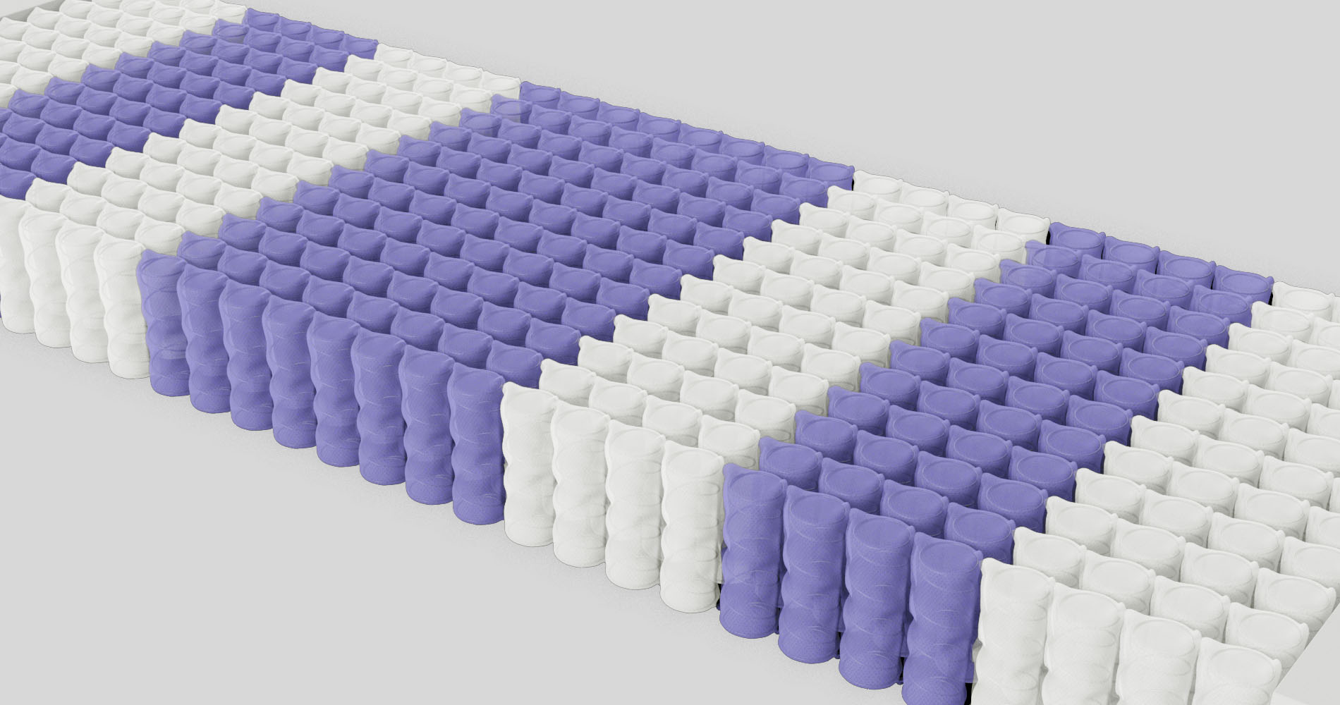 Пружинная система «Seven-Z pocket» в матрасе Arabeska