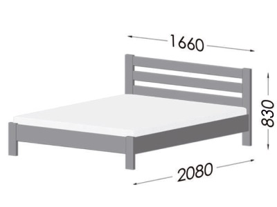 размеры кровати Estella Renata Lux