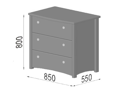 размеры комода Estella Vega
