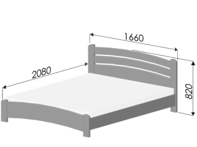 размеры кровати Estella Venice Lux