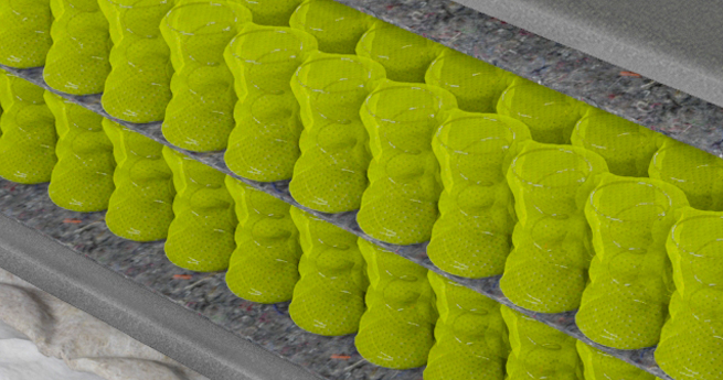 Система пружин IQ Double в матрасе Sleep&fly Organic