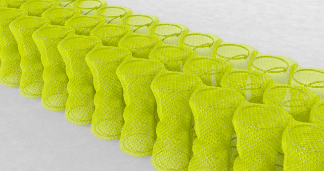 Пружинный блок IQ Spring в матрасе Sleep&fly Organic